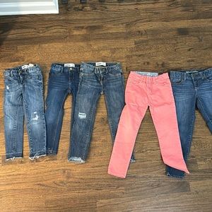 5 pair of jeans
